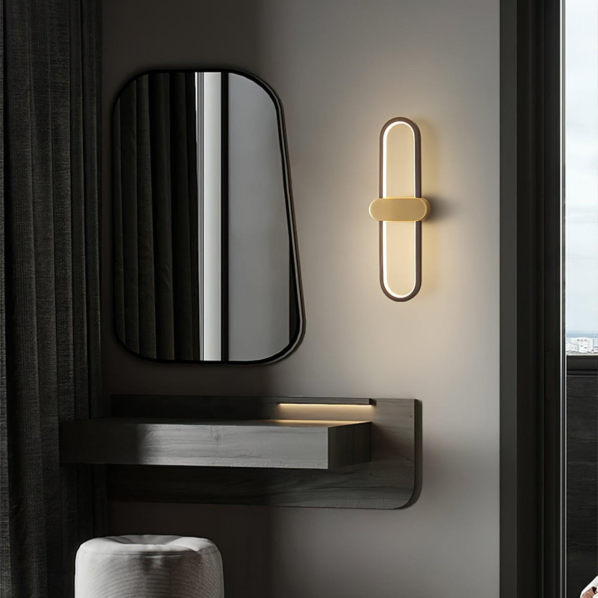 Avelon Oval LED-Wandleuchte