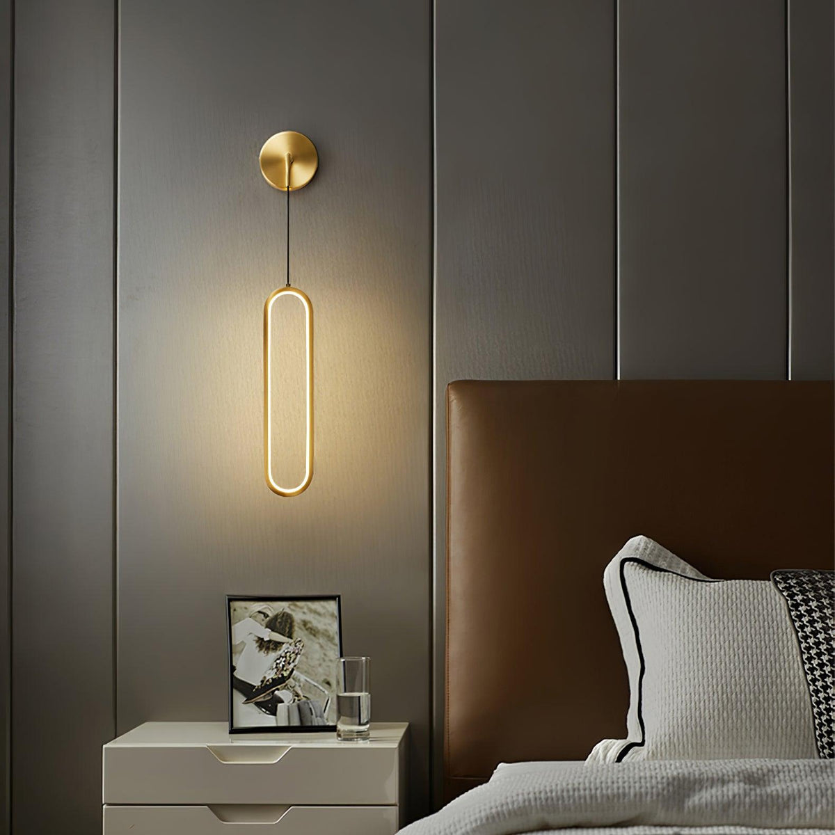 Solisenne Aven LED Messing Wandleuchte