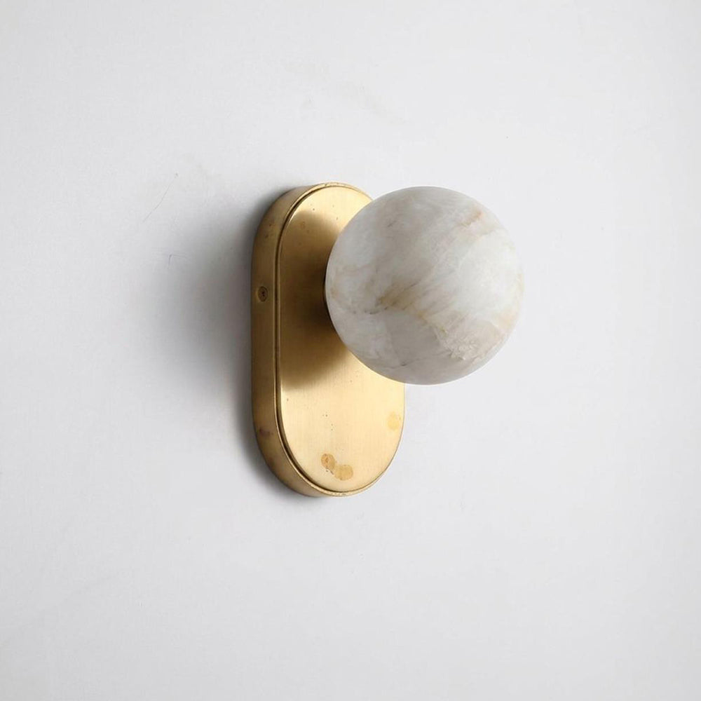 Hensford Orb Alabaster Wandleuchte