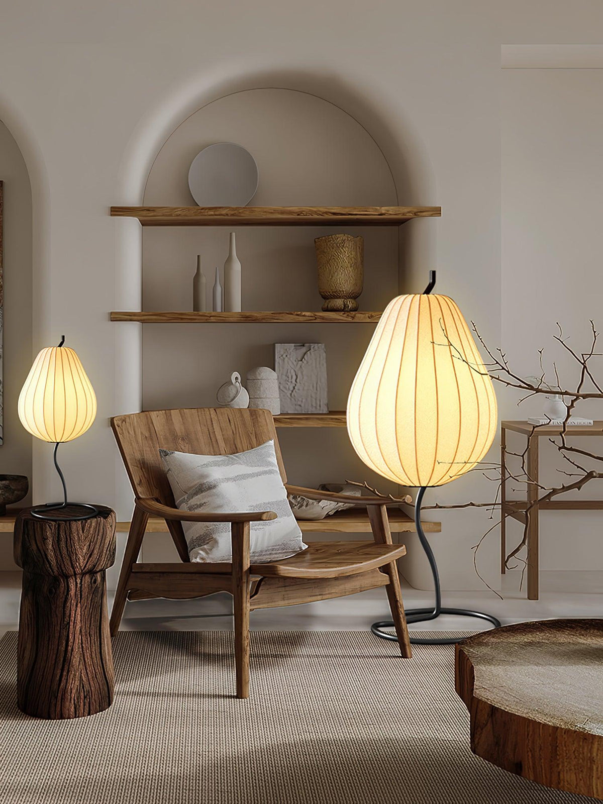Calerielle Minimalistische Stehleuchte in Pear-Form