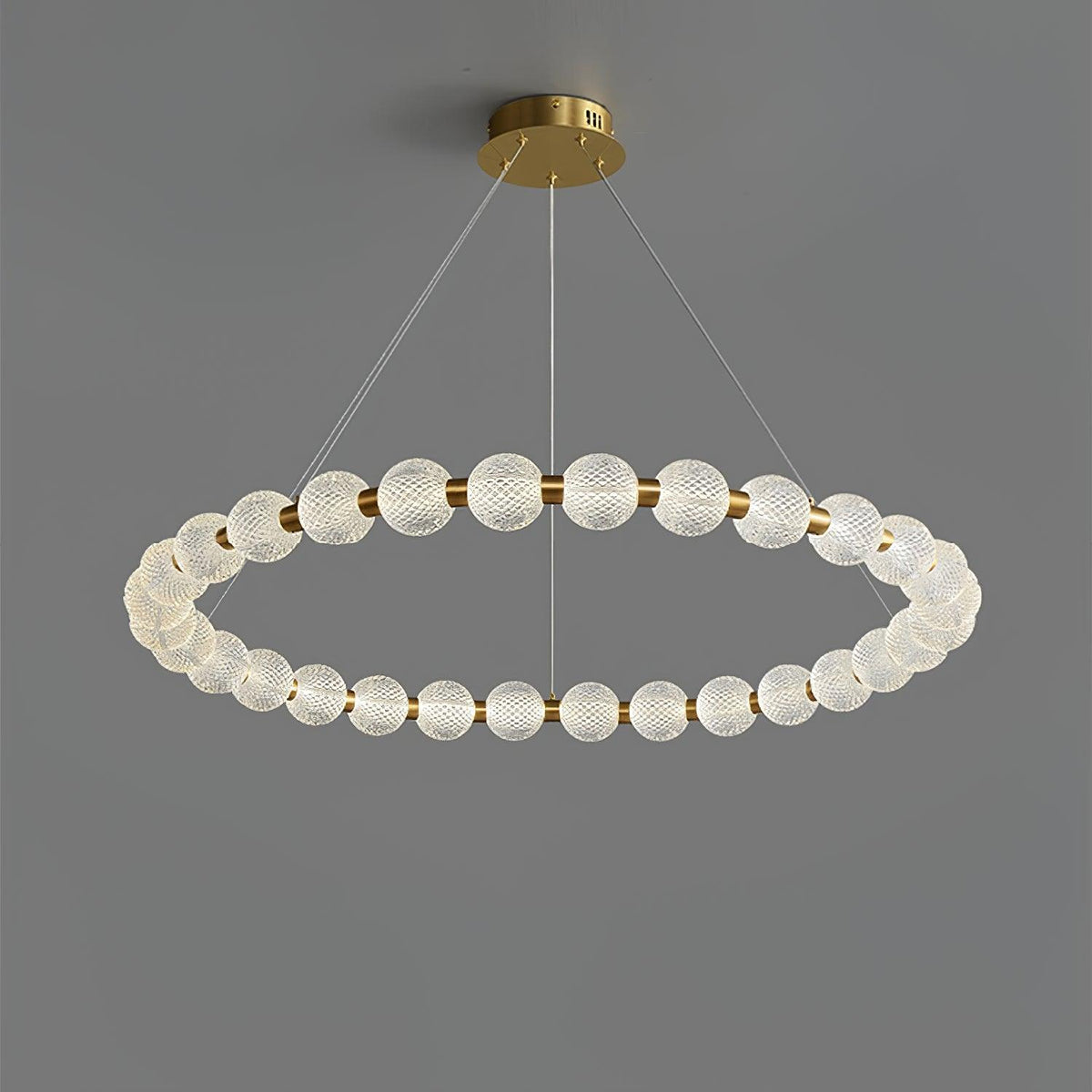 Soleena Kronleuchter Pearl Gold Ring Elegant