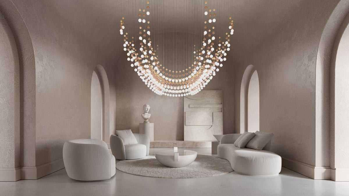 Pearl Veil Couture Cascade Kronleuchter anpassen