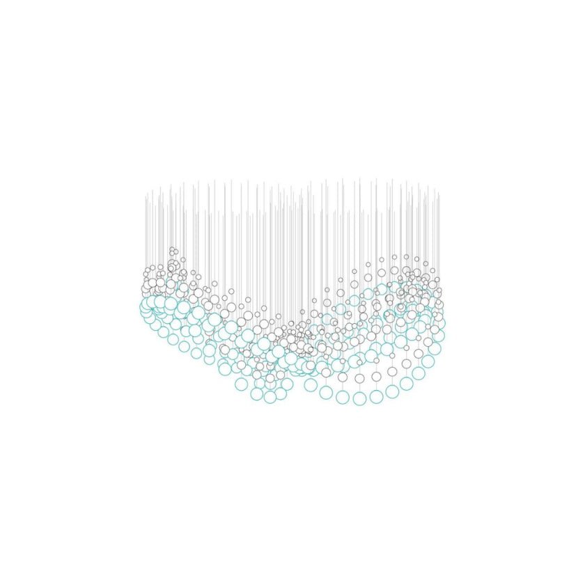Pearl Veil Couture Cascade Kronleuchter anpassen
