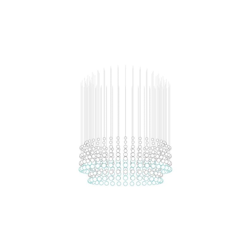 Pearl Veil Couture Cascade Kronleuchter anpassen