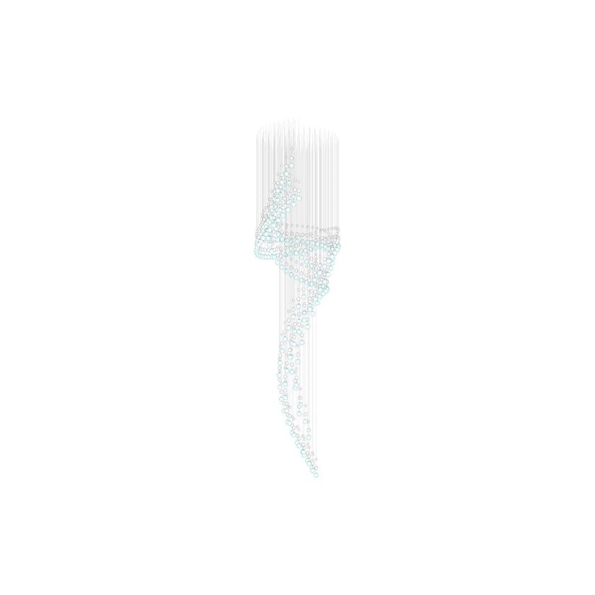 Pearl Veil Couture Cascade Kronleuchter anpassen
