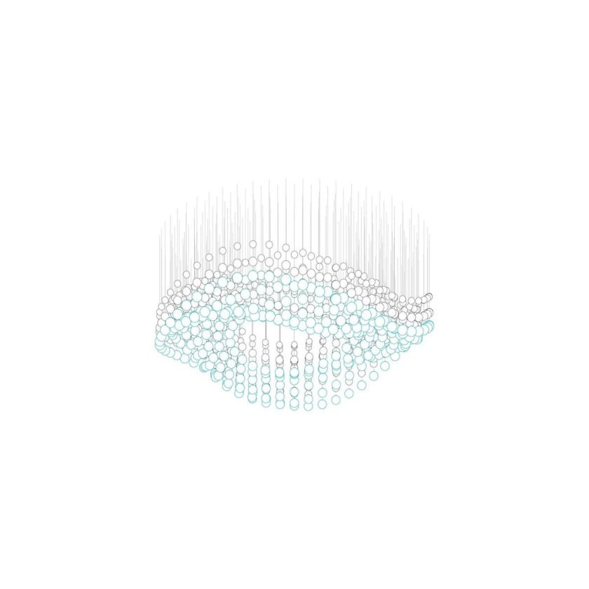 Pearl Veil Couture Cascade Kronleuchter anpassen