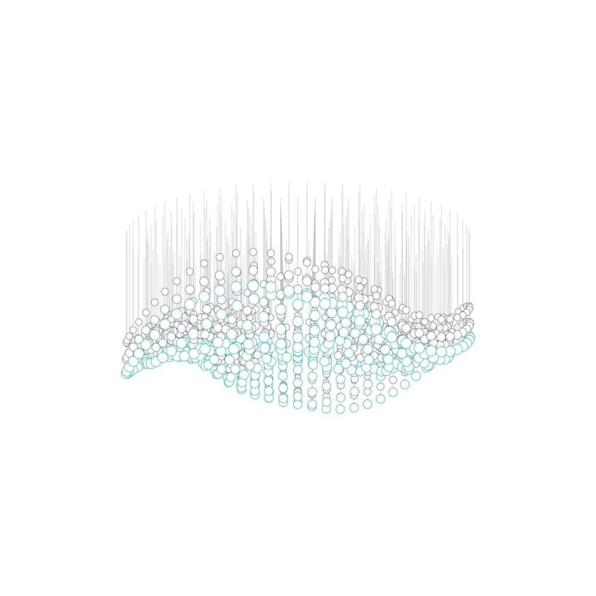 Pearl Veil Couture Cascade Kronleuchter anpassen