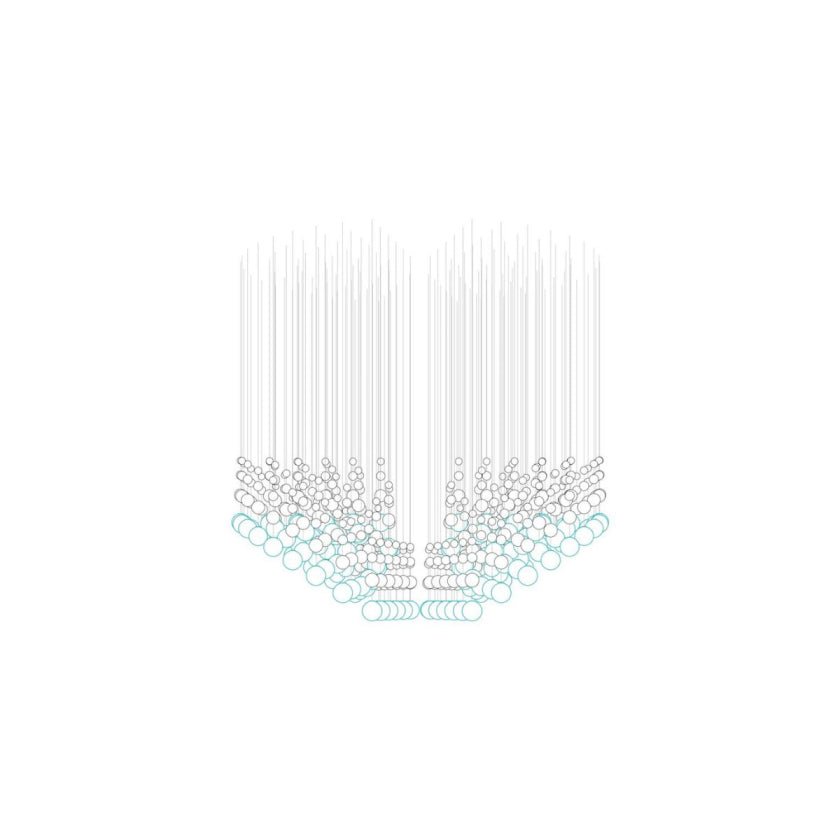 Pearl Veil Couture Cascade Kronleuchter anpassen