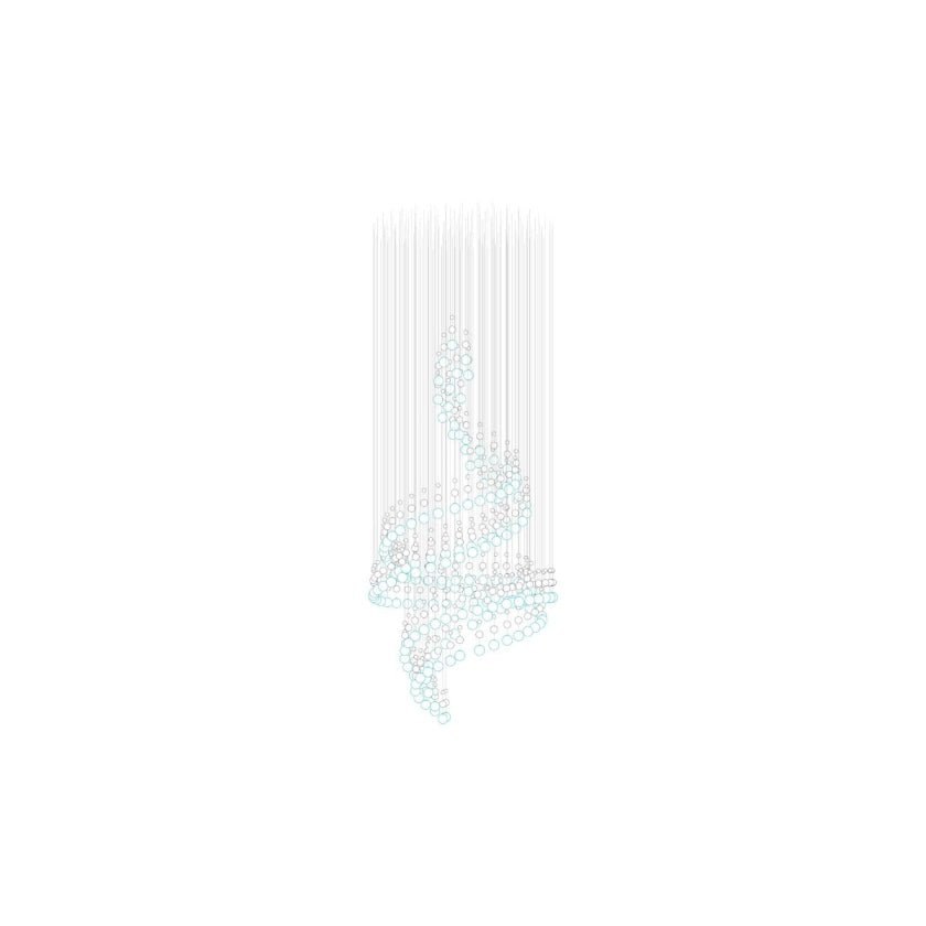 Pearl Veil Couture Cascade Kronleuchter anpassen