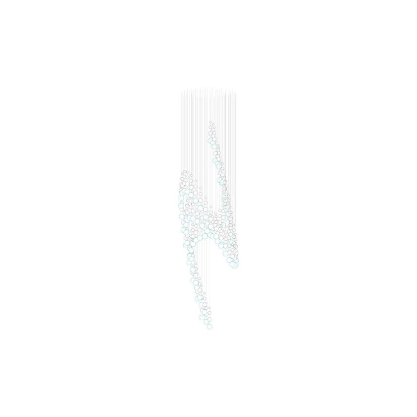 Pearl Veil Couture Cascade Kronleuchter anpassen