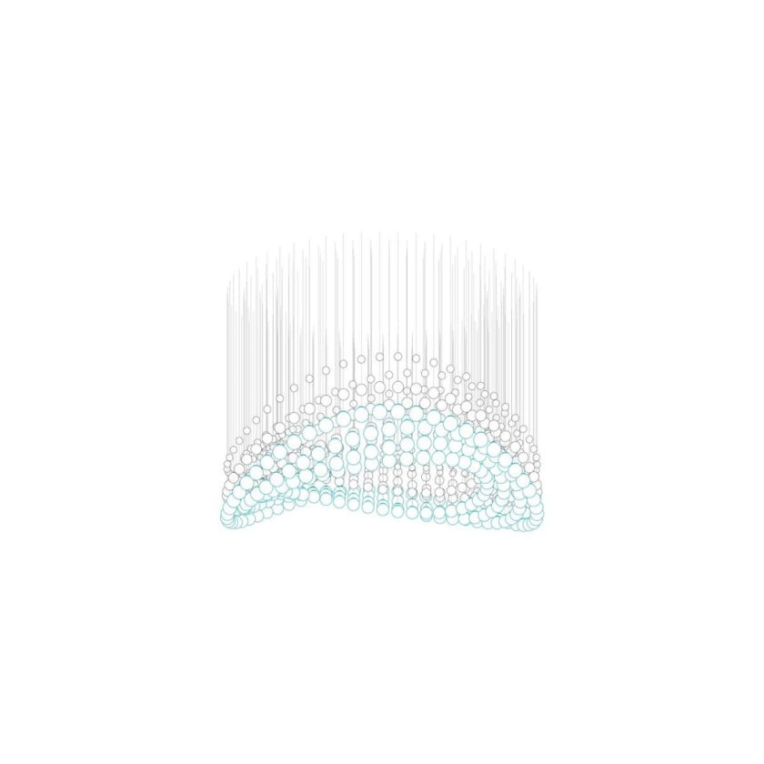 Pearl Veil Couture Cascade Kronleuchter anpassen