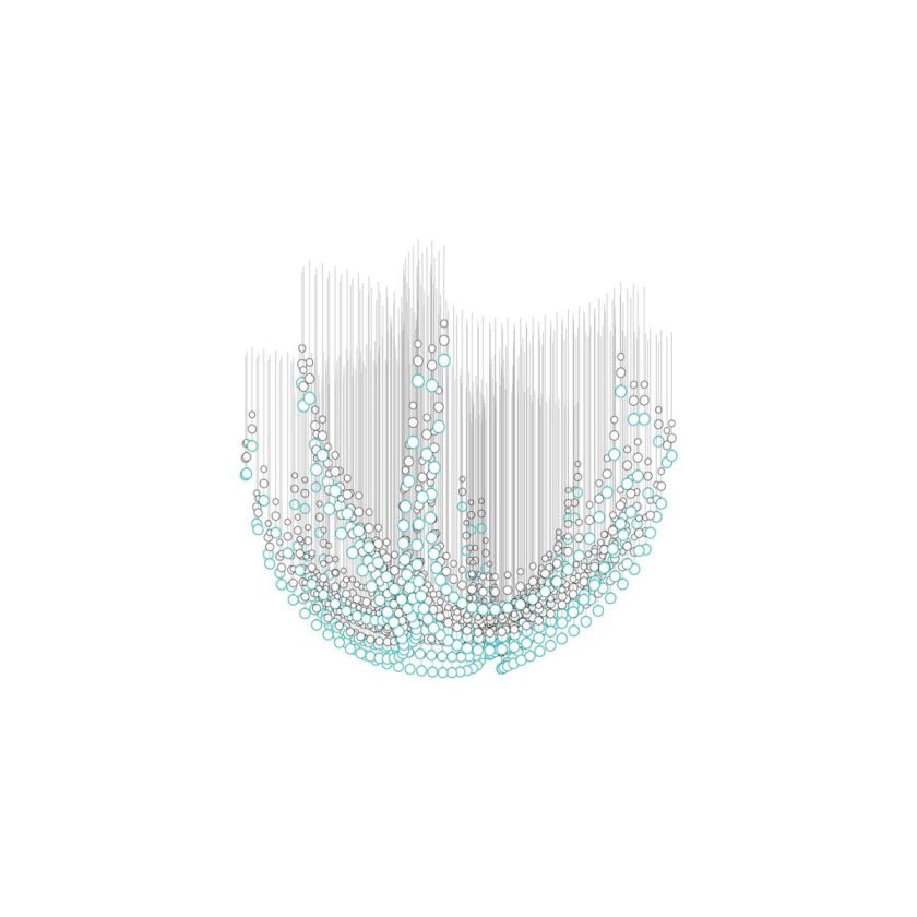 Pearl Veil Couture Cascade Kronleuchter anpassen