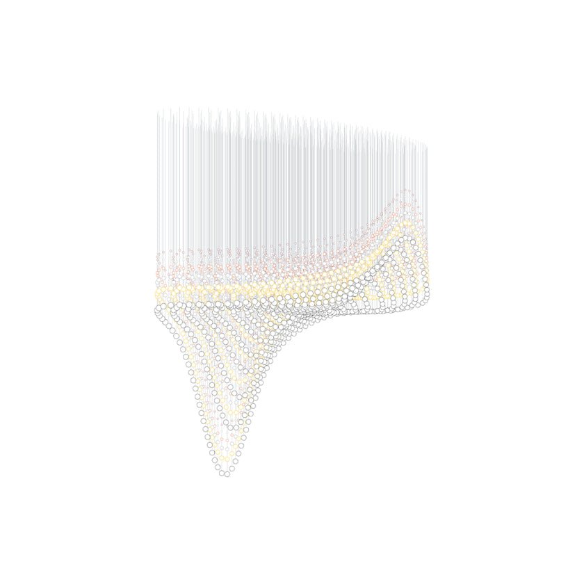 Pearl Veil Couture Cascade Kronleuchter anpassen