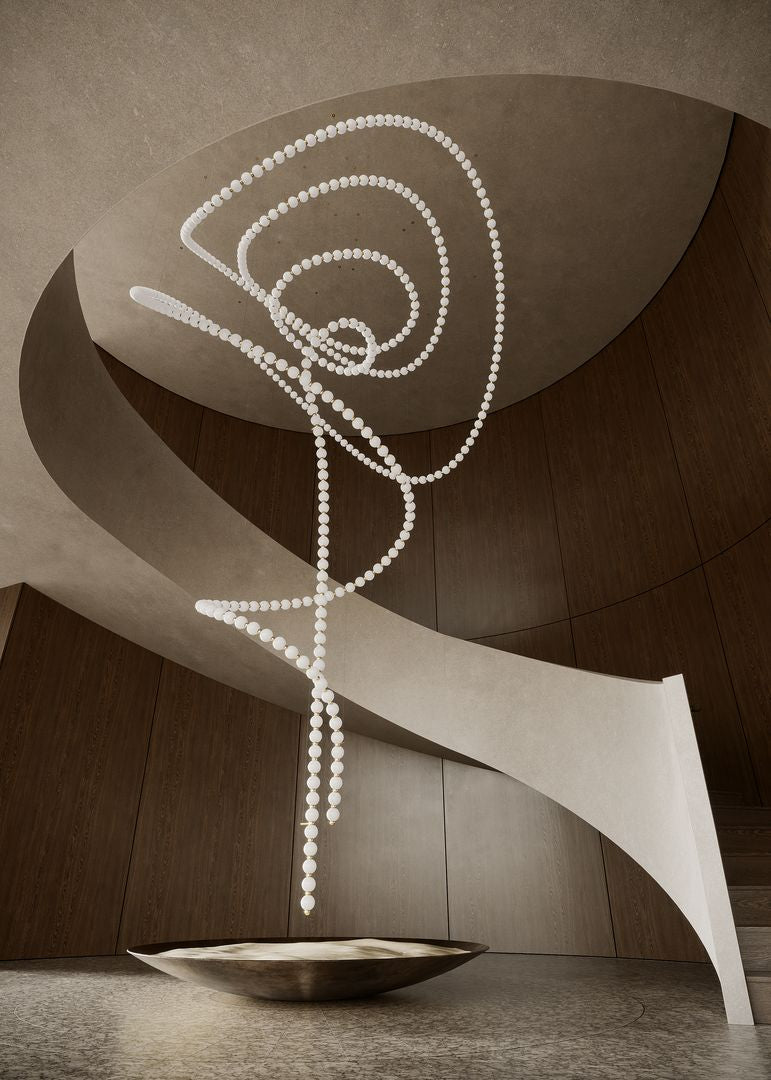 Pearl Symphony Grand Cascade anpassbarer Kronleuchter