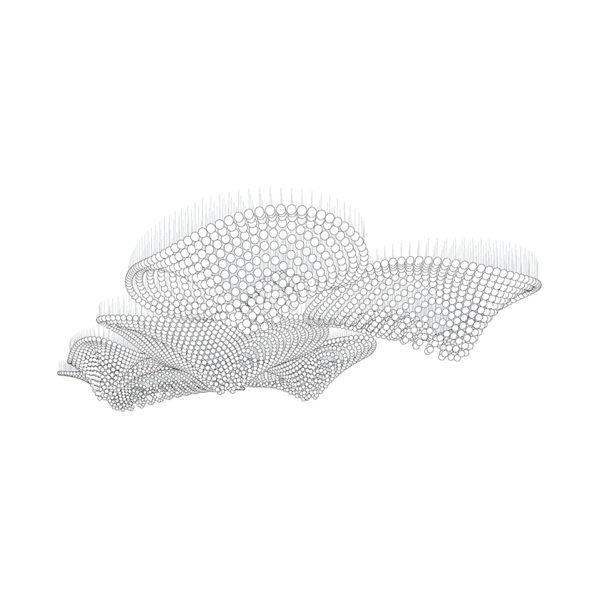 Nivren Pearl Wave Kronleuchter anpassbar