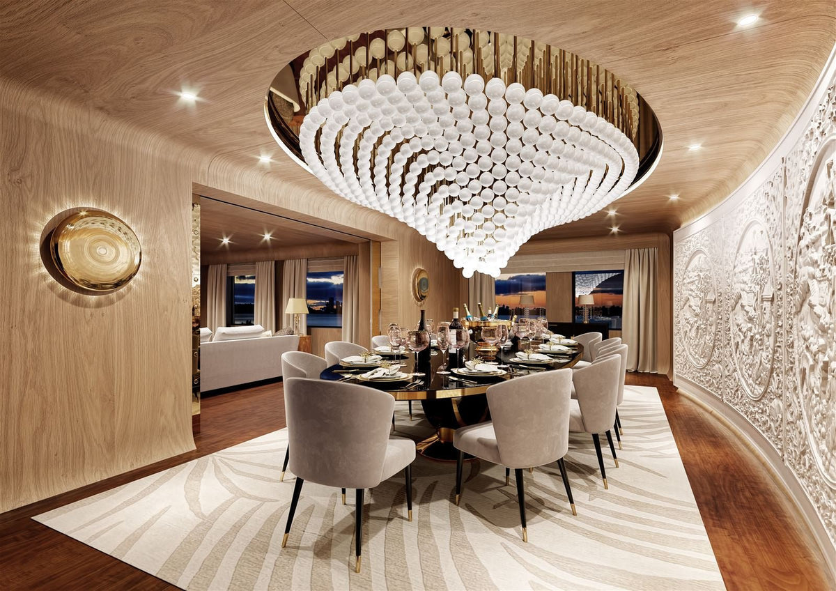 Nivren Pearl Wave Kronleuchter anpassbar