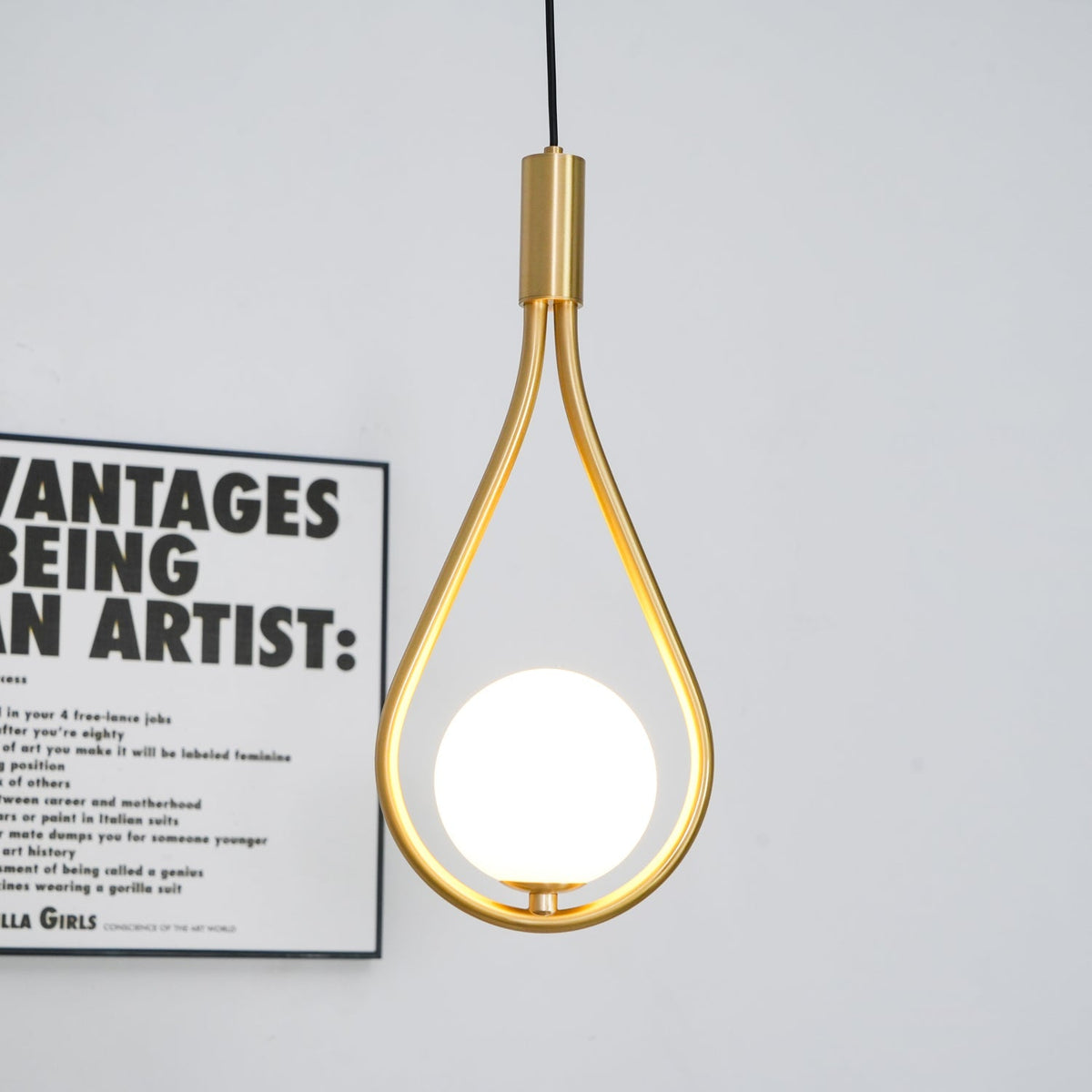 Droplet moderne Pendelleuchte aus Messing