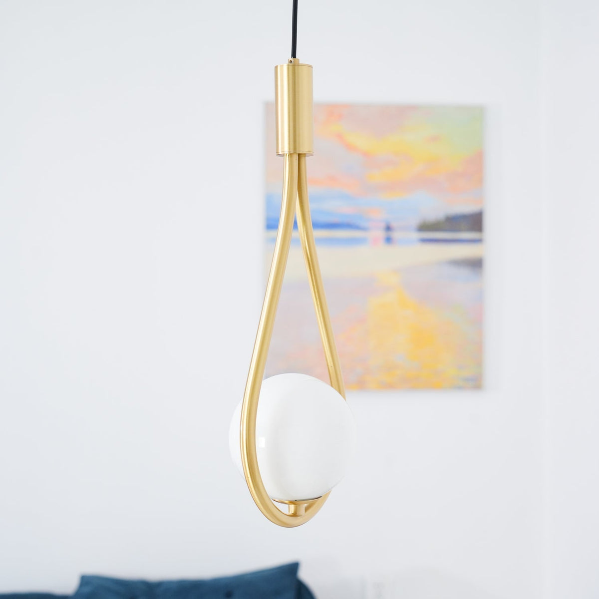 Droplet moderne Pendelleuchte aus Messing