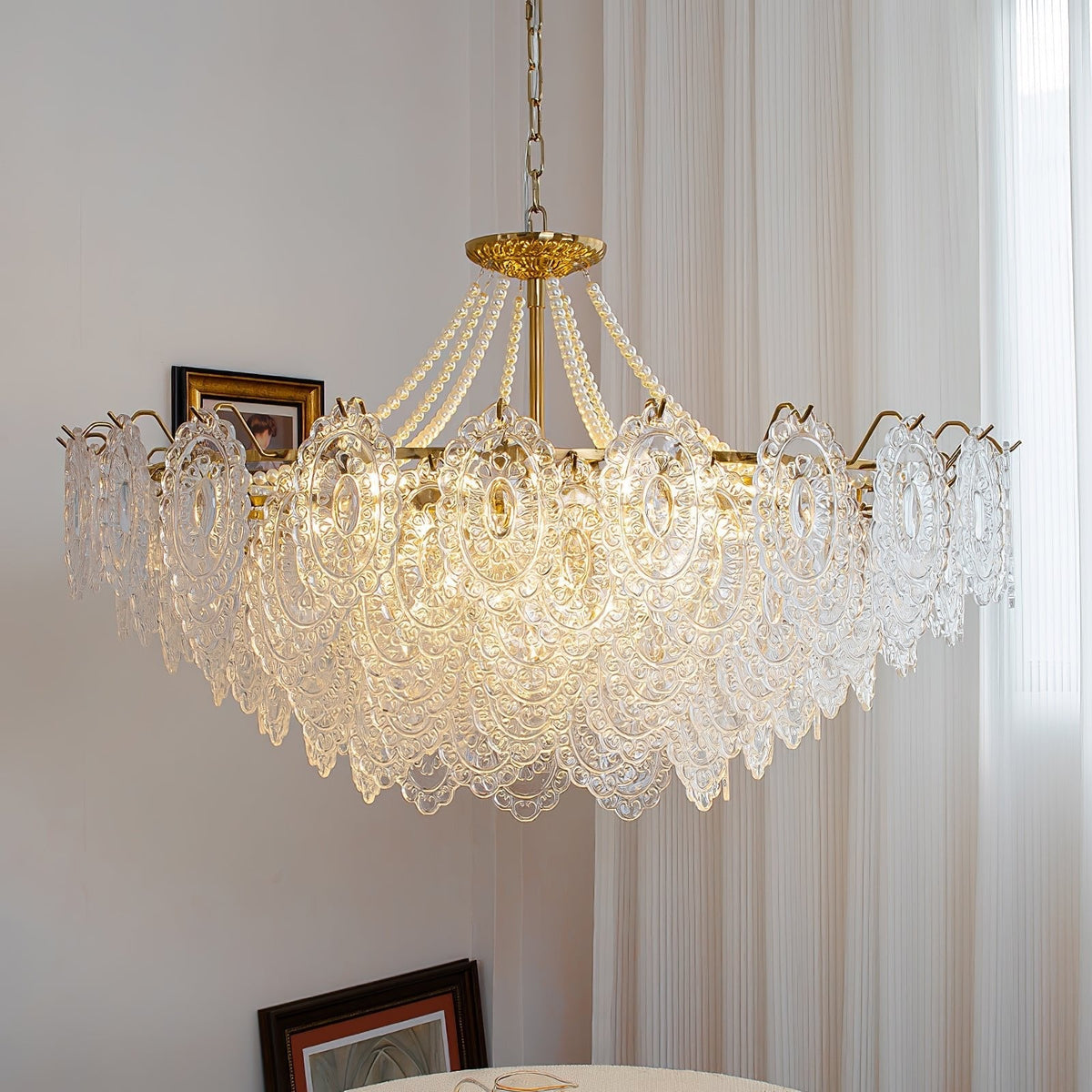 Eirivaine Kronleuchter aus Glas
