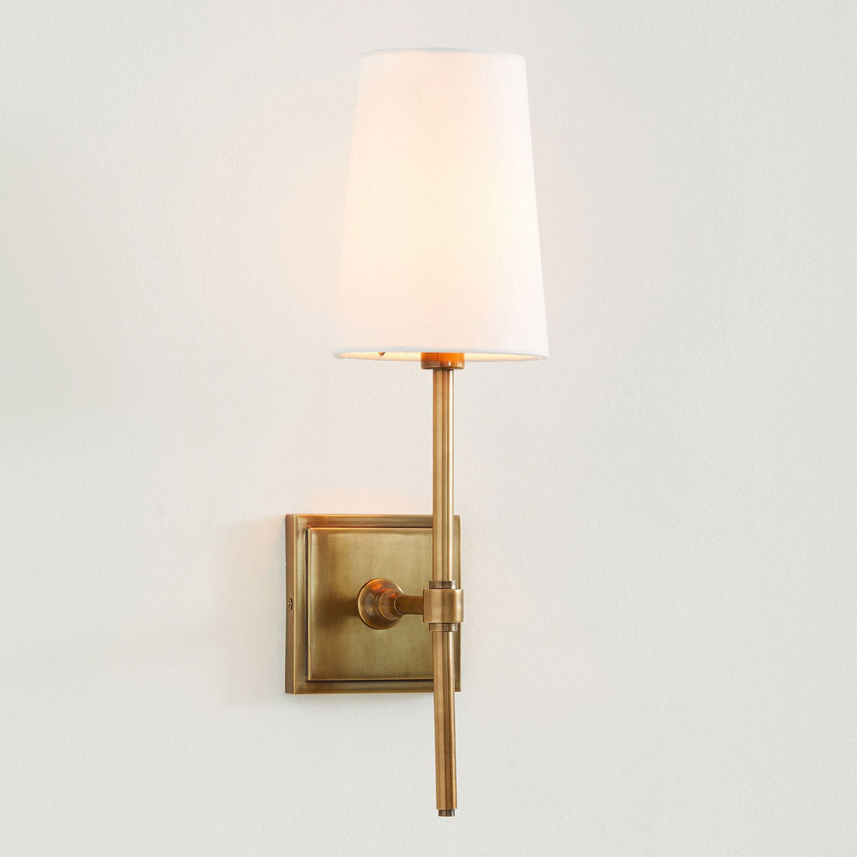 Vicarara Vintage Industrial Messing-Stoff-Wandleuchte