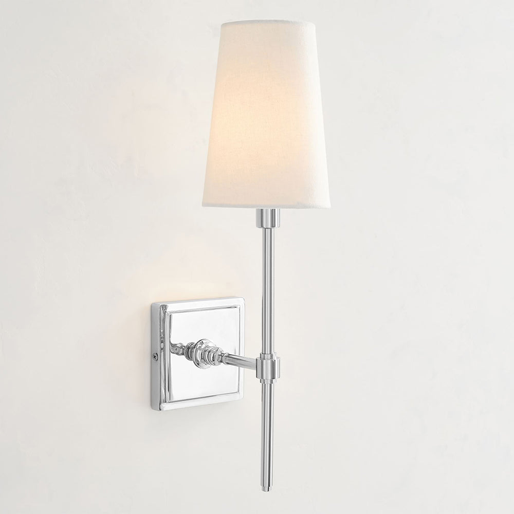 Vicarara Vintage Industrial Messing-Stoff-Wandleuchte
