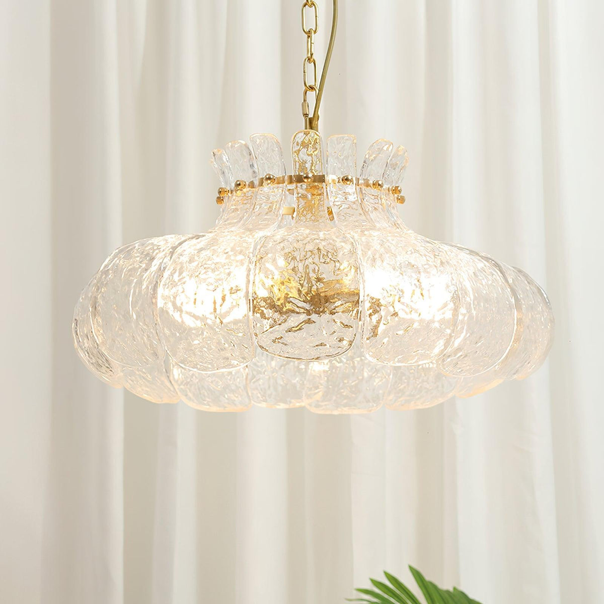 Ariv Messing & Glas Glam Pendelleuchte