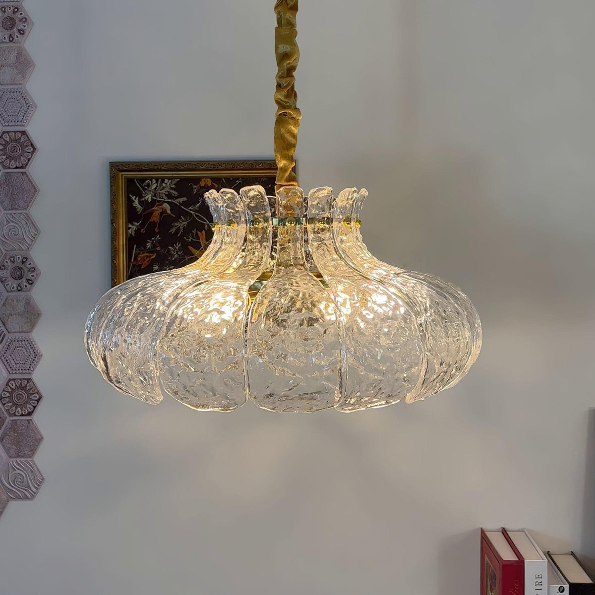 Ariv Messing & Glas Glam Pendelleuchte