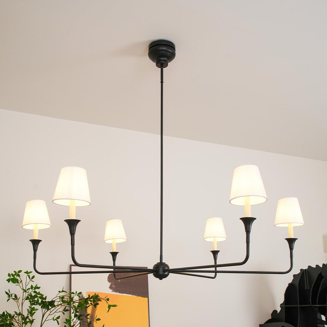 Arthaila Vintage Industrial Grande Stoff-Kronleuchter
