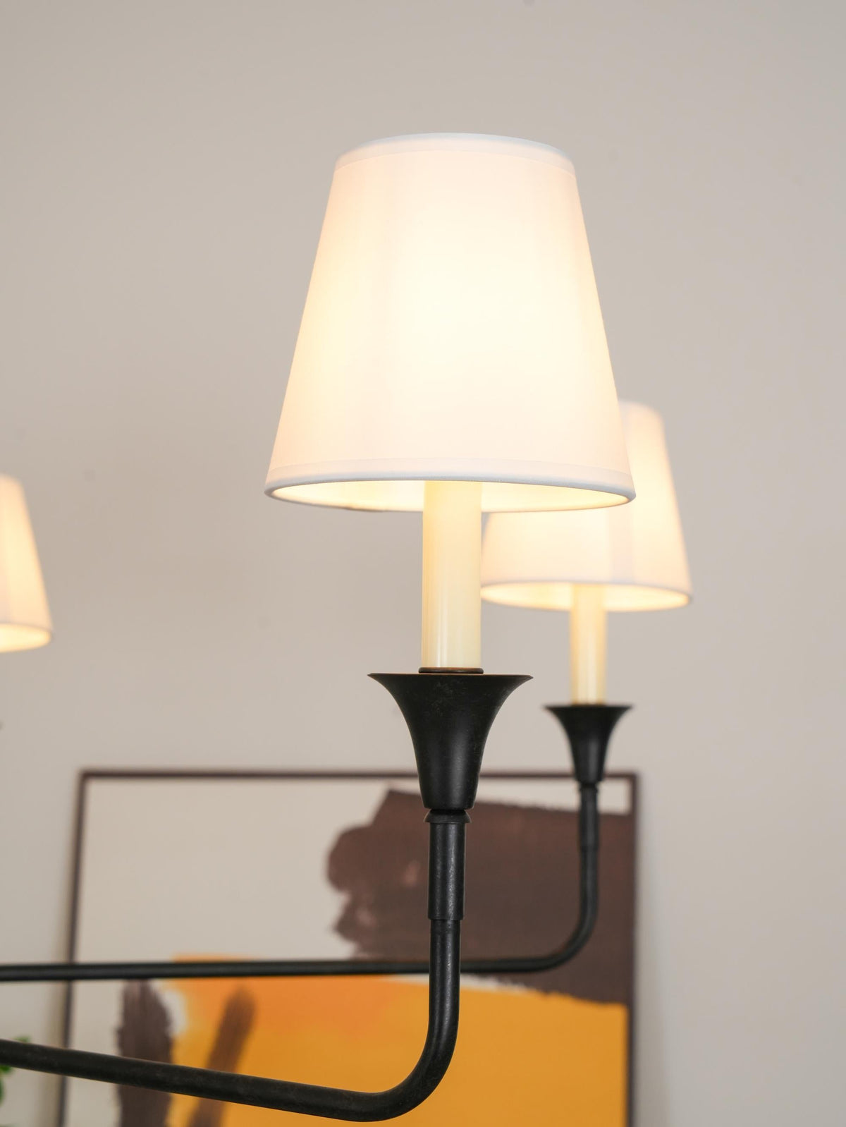 Arthaila Vintage Industrial Grande Stoff-Kronleuchter