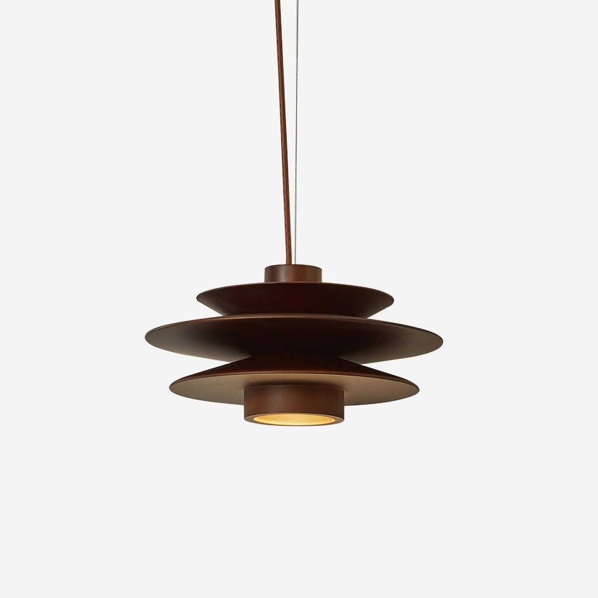 Axis Mid-Century-Pendelleuchte aus Walnussholz