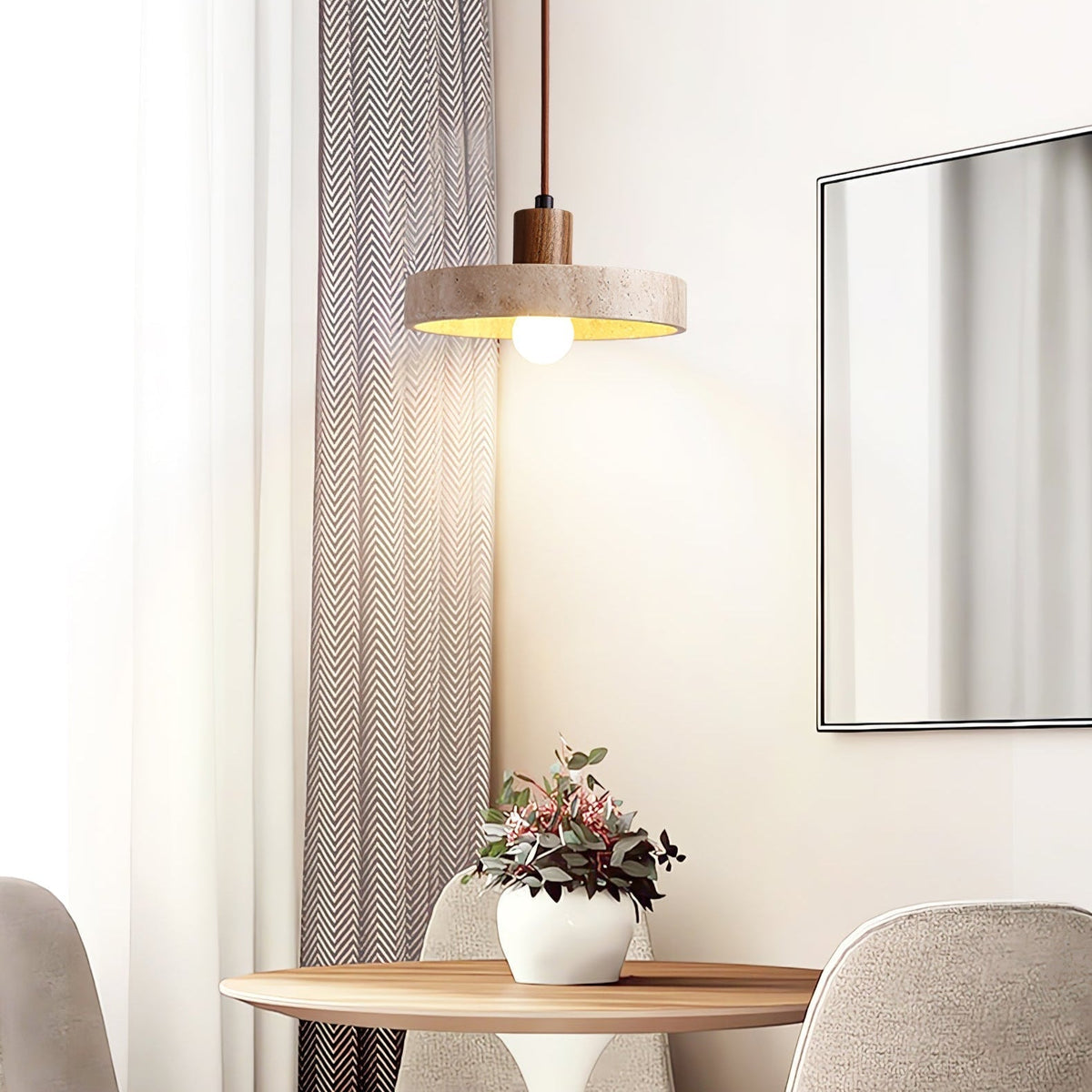 Evvynor Travertine Pendelleuchte