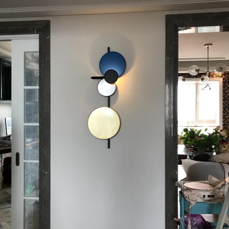 Mirq Wandleuchte mit magnetischen Scheiben Kunstvoll