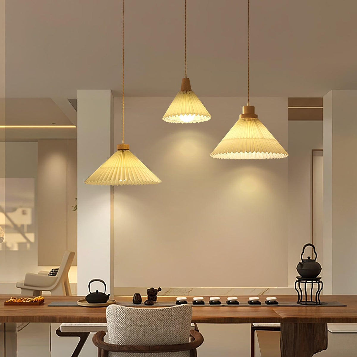 Rinisora moderne Pendelleuchte aus Holz