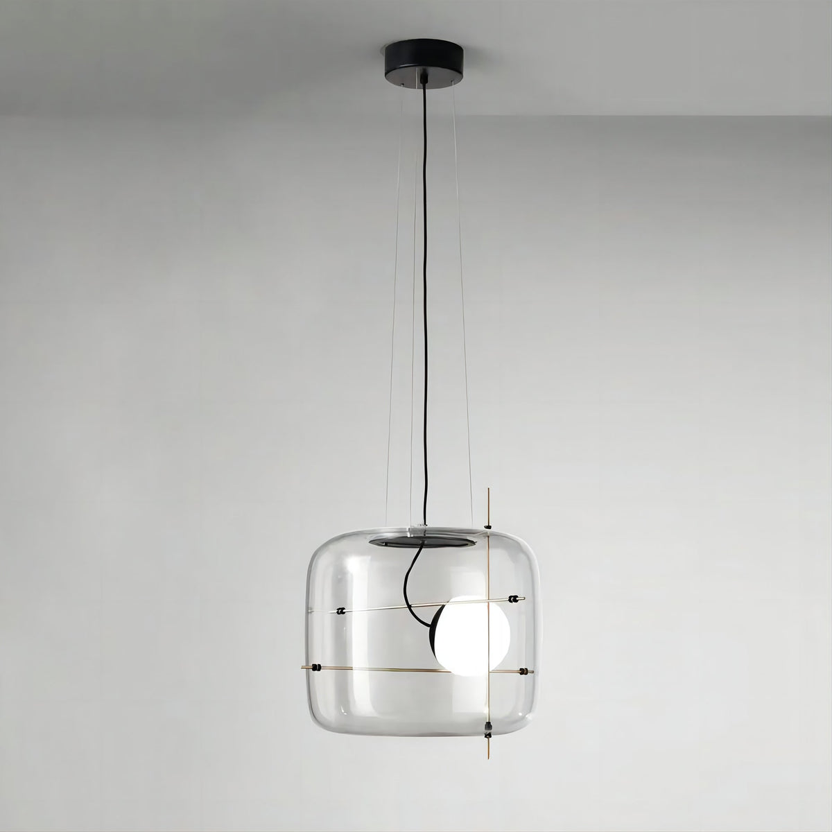 Ivex Pendelleuchte aus Glas im zeitgenössischen Stil