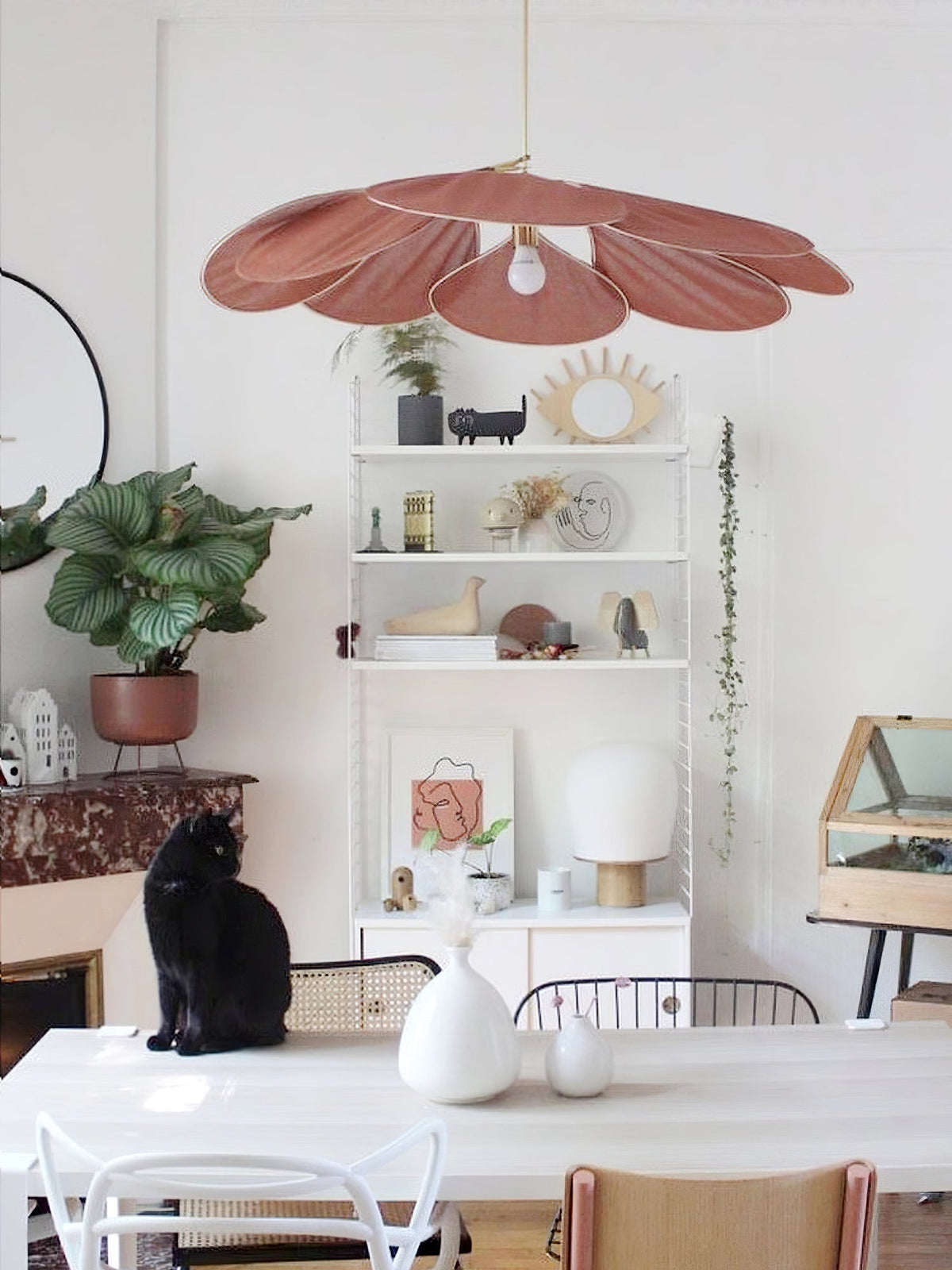 Dax Pendelleuchte aus Stoff im nature-inspirierten Design