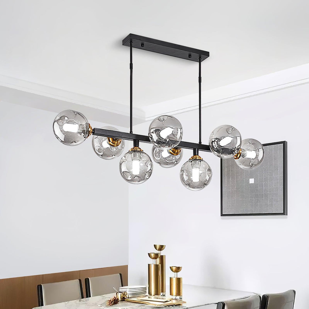Velaiel Kronleuchter aus Glas und Metall