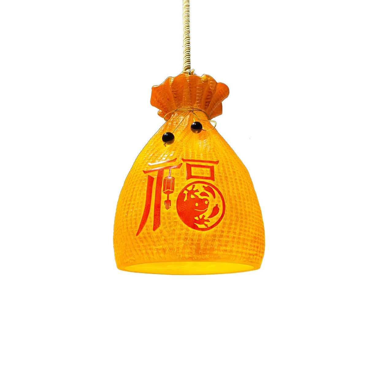Firten Pendelleuchte aus Kunstharz im Pouch-Design