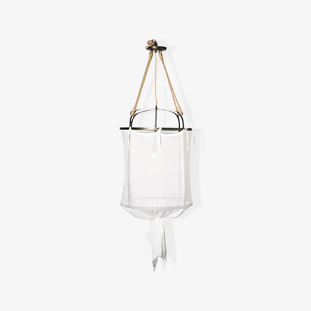 Lininora Pendelleuchte aus Stoff im Boho-Stil