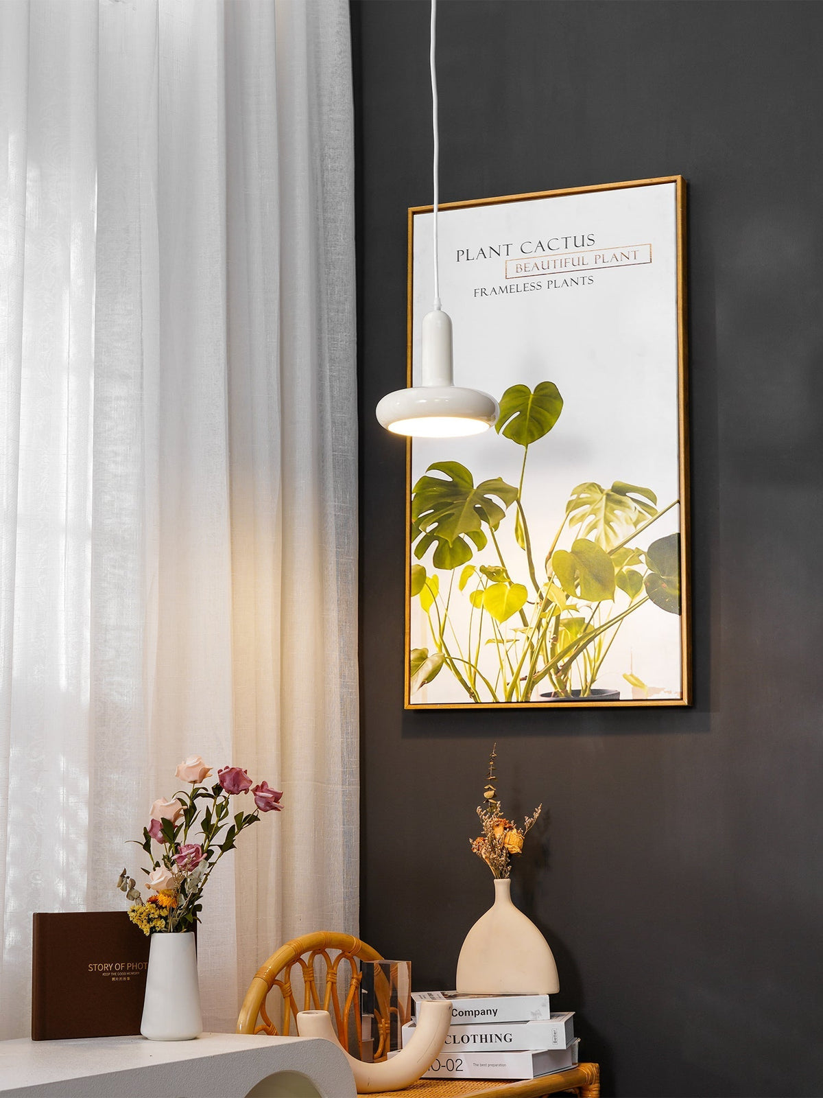 Lunaren Cozy Classic Pendelleuchte in Creme