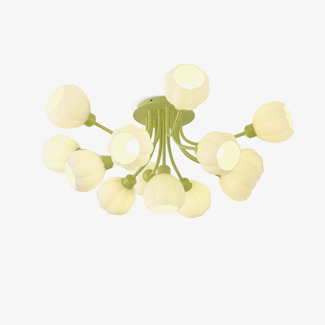 Zenorarae Elegance Matcha-Glas-Deckenleuchte