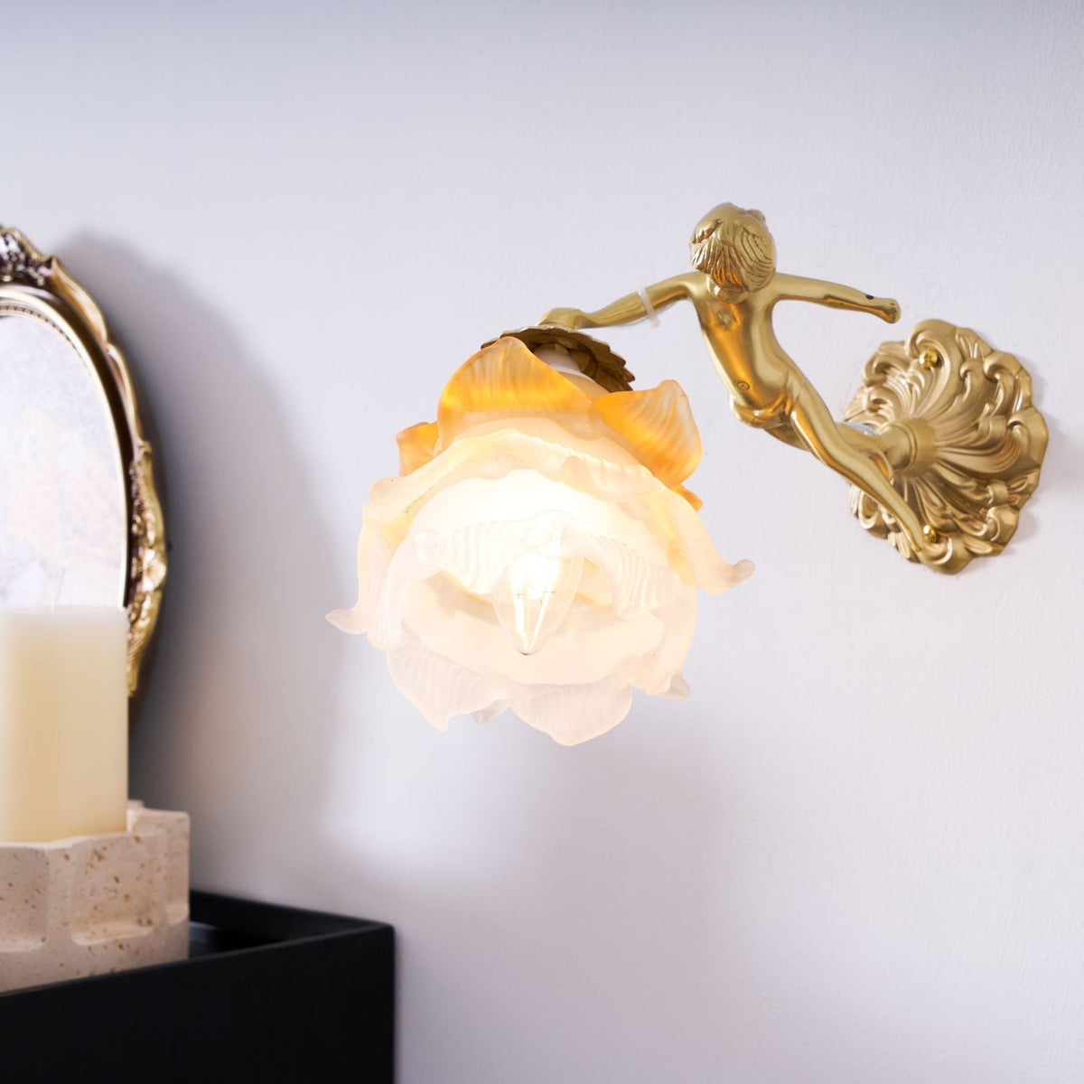 Bex Flying Angel-Glas-Wandleuchte