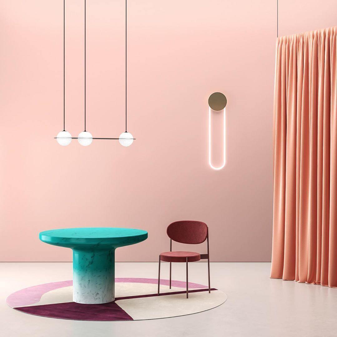 Lalem Acryl-Minimalistische Wandleuchte