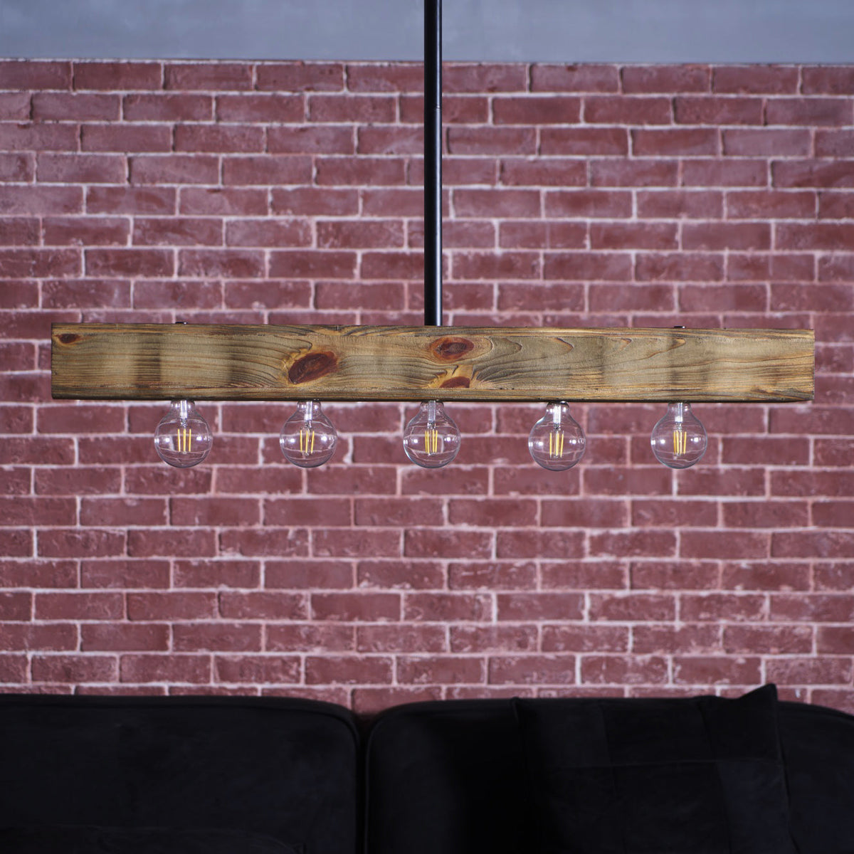 Siraen Kronleuchter mit Holzleiste