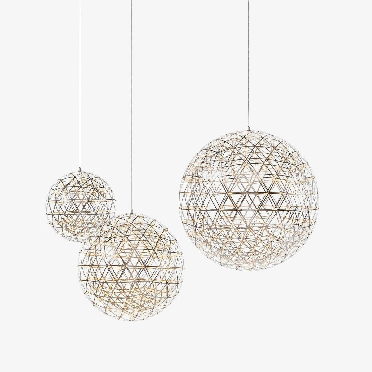 Delcourt Silber Spark Ball Pendelleuchte