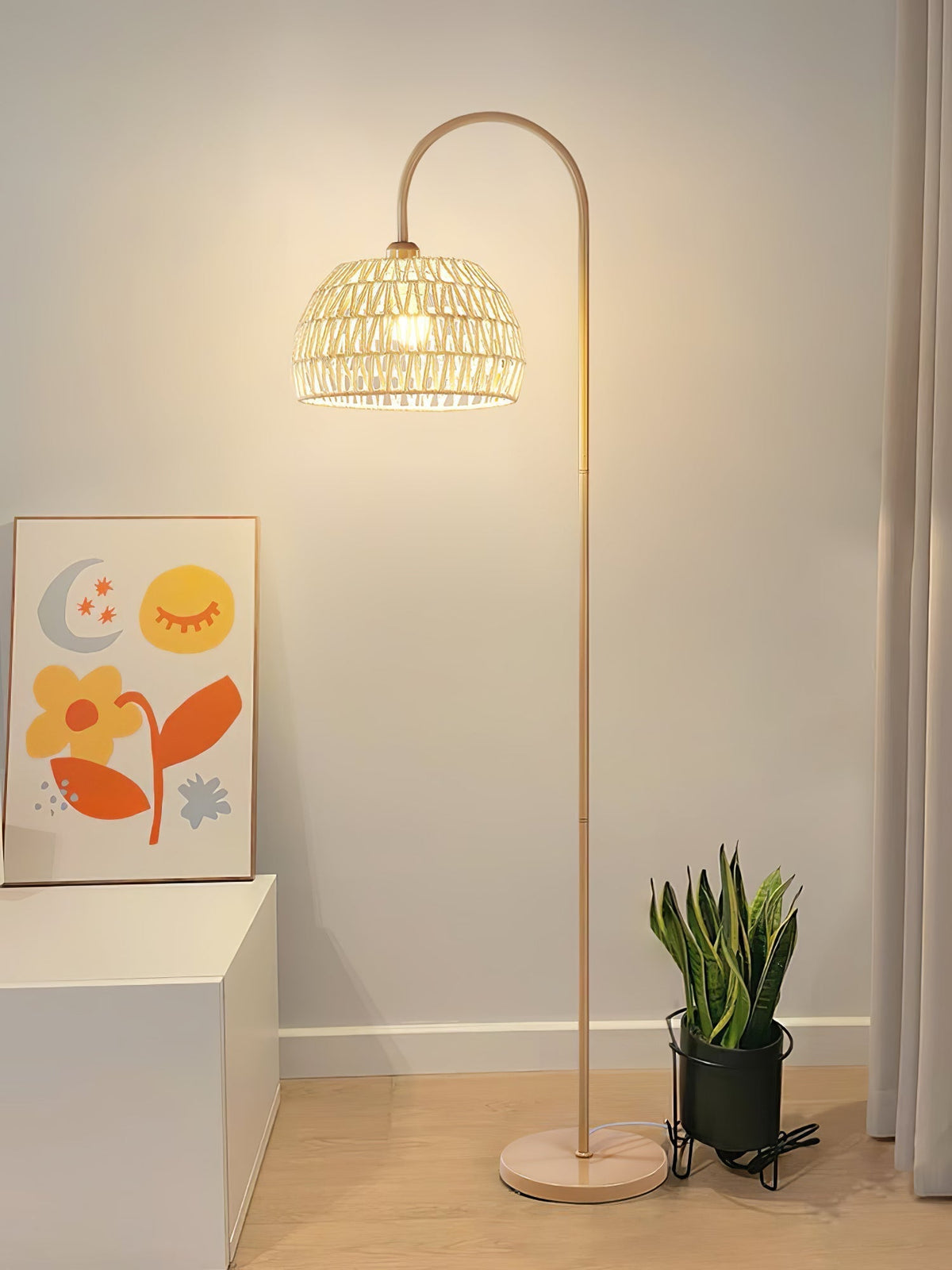 Tor Minimalistische Stehleuchte Beige