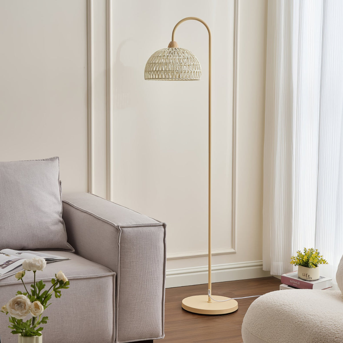 Tor Minimalistische Stehleuchte Beige