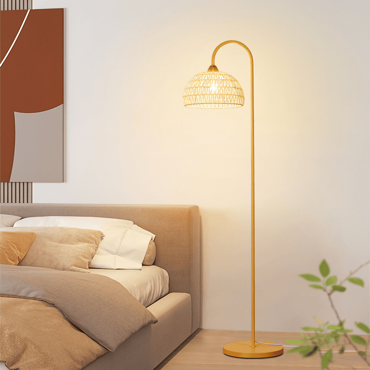 Tor Minimalistische Stehleuchte Beige