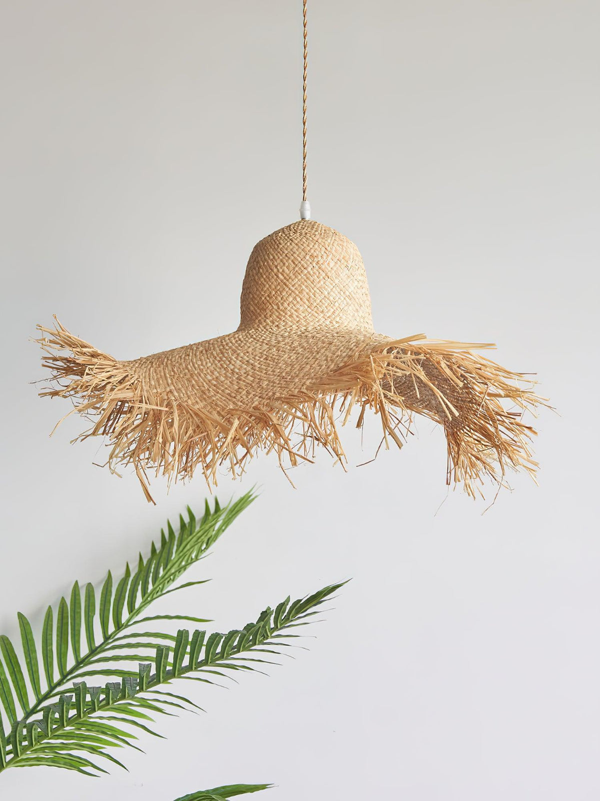 Vocan Rattan Vintage Pendelleuchte