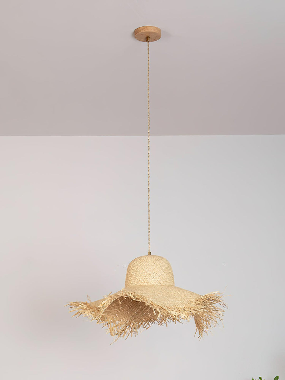Vocan Rattan Vintage Pendelleuchte
