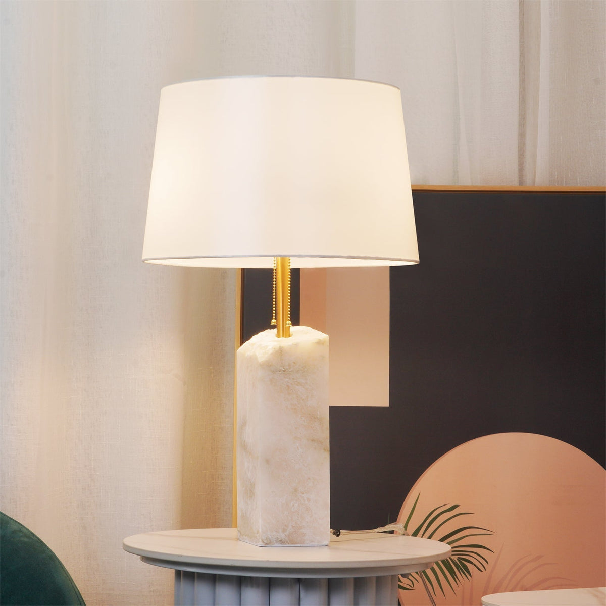 Gaveth Minimalistische Tischleuchte aus Alabaster